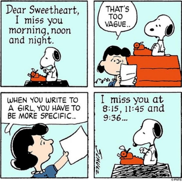 lucy and snoopy advice